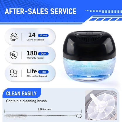 Purifier Air Washer, Air Fresher Aroma Diffuser for Home, Office, Air Purifier with Night Light (Black)