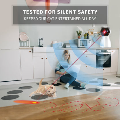 Revolutionary 4th Generation Motion Activated Cat Laser Toy - Interactive, Rechargeable Fun for Indoor Cats and Kittens!