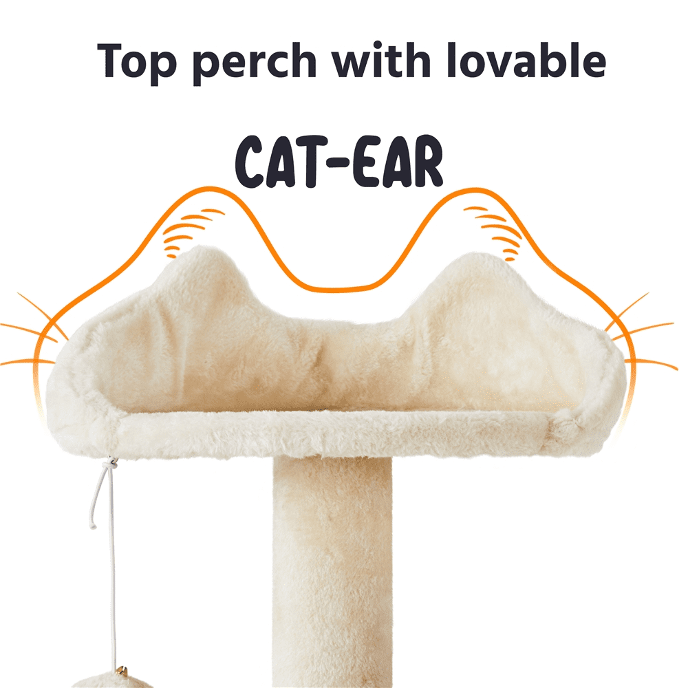 Deluxe 70" Multi-Level Cat Tree with Cozy Condos and Fun Scratching Posts - Perfect for Active Kittens!