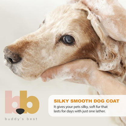 Transform Your Dog's Bath Time with Buddy's Best Calming Lavender Oatmeal Shampoo & Conditioner - 16oz of Gentle, Moisturizing Care for Sensitive Skin