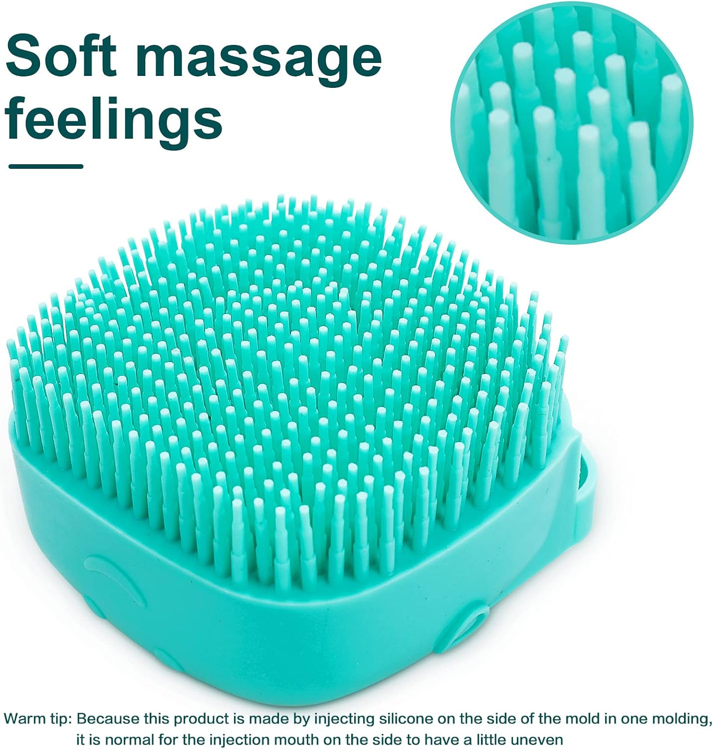 Ultimate Pet Bath Brush - Soft Silicone Shampoo Dispenser for Gentle Grooming of Dogs and Cats (Blue)