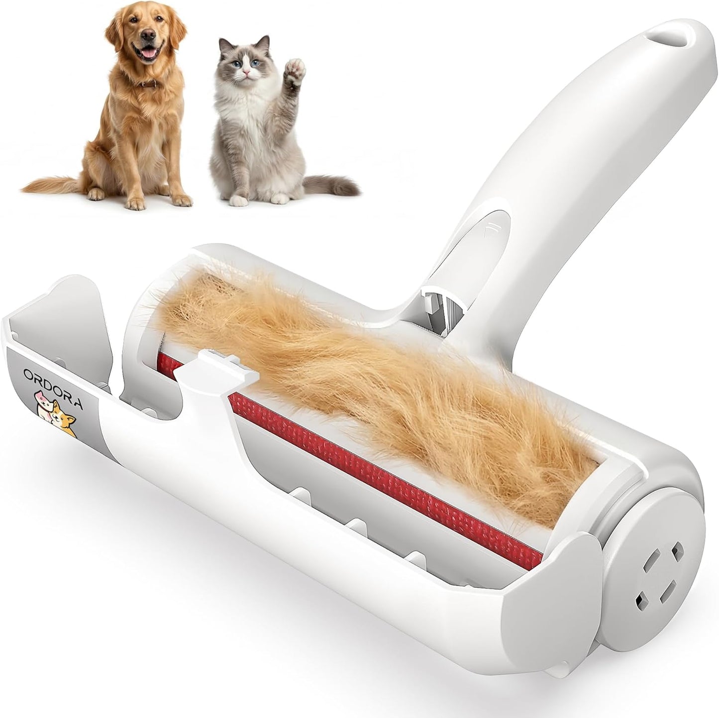 Ultimate Pet Hair Removal Tool: Eco-Friendly Lint Roller for Effortless Cleaning of Dog & Cat Hair on Furniture, Bedding, and More