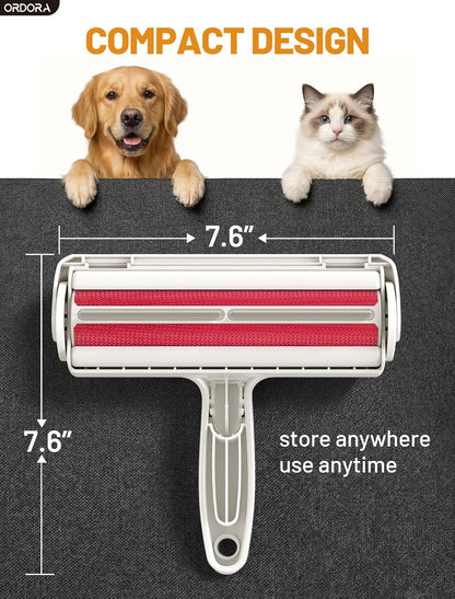 Ultimate Pet Hair Removal Tool: Eco-Friendly Lint Roller for Effortless Cleaning of Dog & Cat Hair on Furniture, Bedding, and More