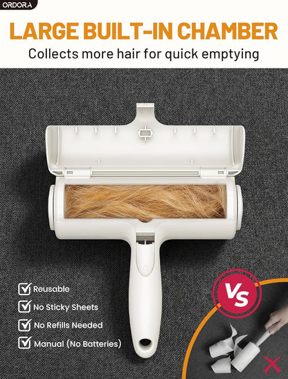 Ultimate Pet Hair Removal Tool: Eco-Friendly Lint Roller for Effortless Cleaning of Dog & Cat Hair on Furniture, Bedding, and More