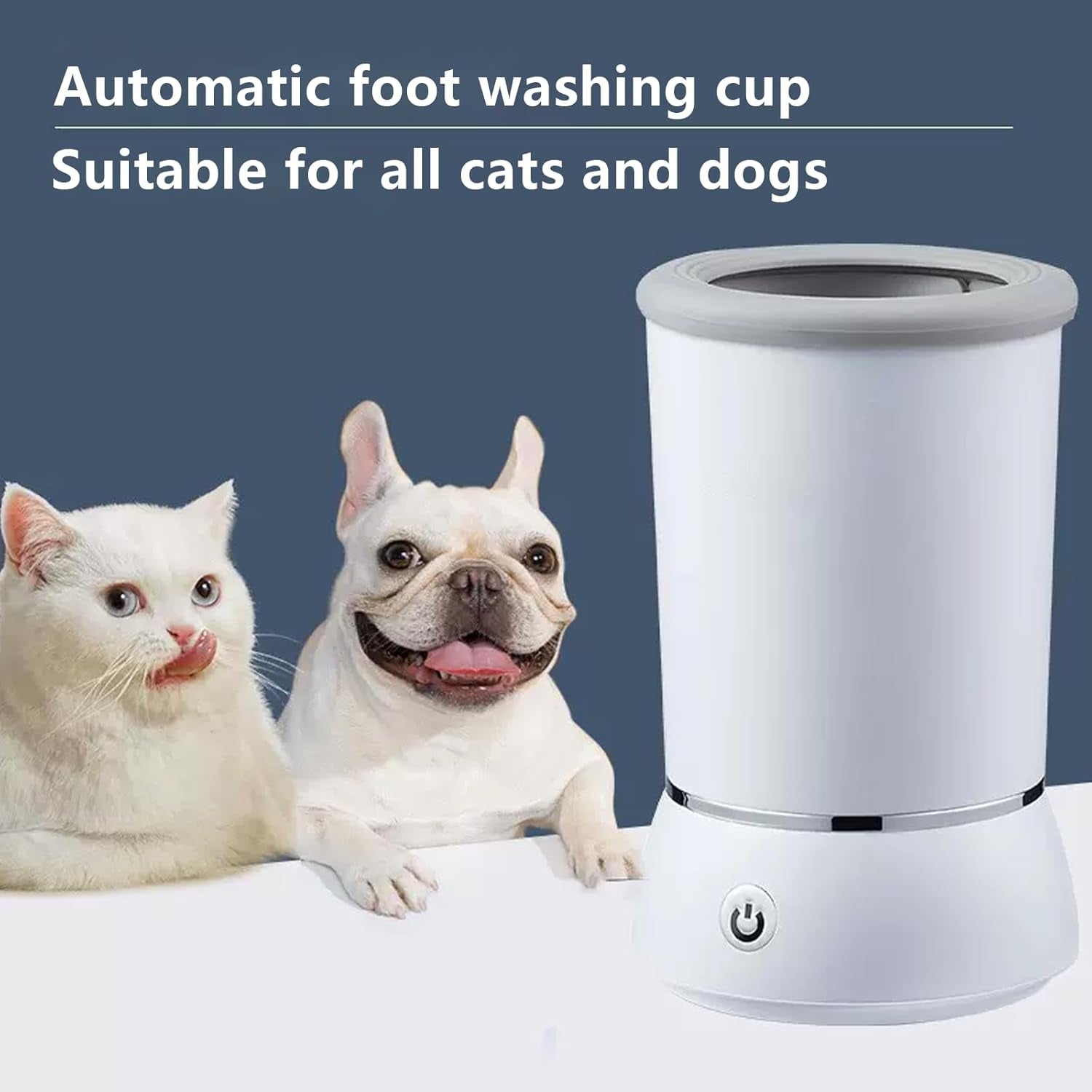 Electric Dog Paw Cleaner and Massager, Portable USB Rechargeable Paw Washing Cup, Automatic Foot Cleaning Machine for Small Dogs