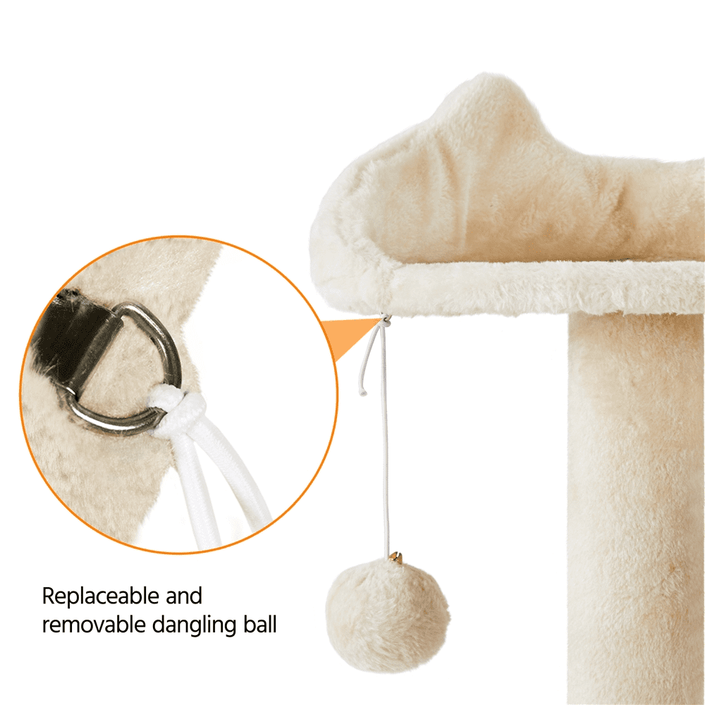 Deluxe 70" Multi-Level Cat Tree with Cozy Condos and Fun Scratching Posts - Perfect for Active Kittens!